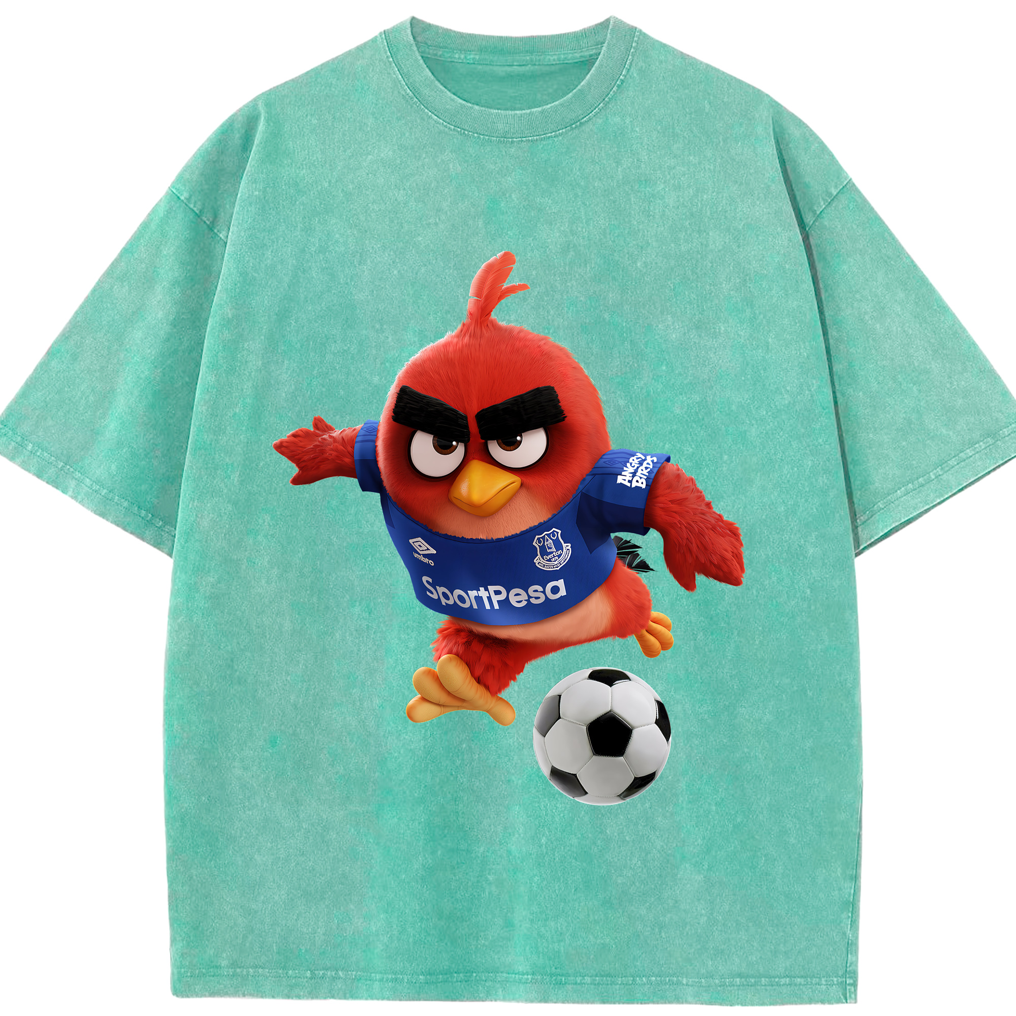 （画像用） Angry Birds アングリーバード 綿100% ヴィンテージ風 半袖Tシャツ（フロントプリント）